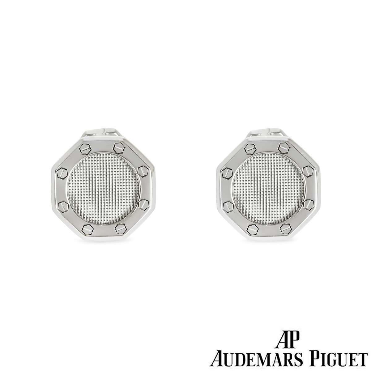 Audemars Piguet White Gold Royal Oak Cufflinks Audemars Piguet White Gold Royal Oak Cufflinks